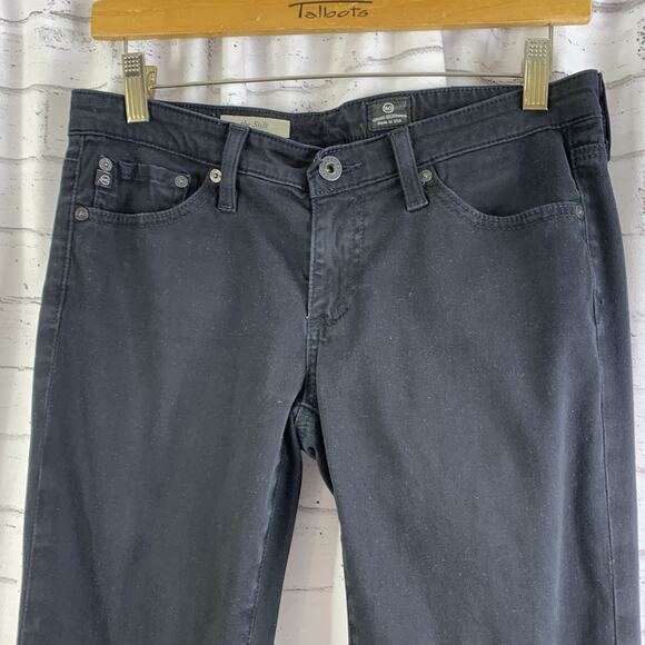 AG Adriano Goldschmied Size 27 27R The Stilt Cigarette Leg Jean Black *Read* - Picture 5 of 8